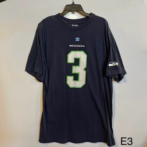 Men's Navy Blue Seahawks T-Shirt XLTall